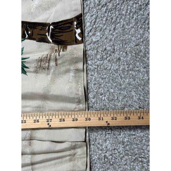 Vintage Tori Richard Shirt Mens XL Hawaiian Aloha Beach Palm Sunset Ukulele 90s - Picture 7 of 9